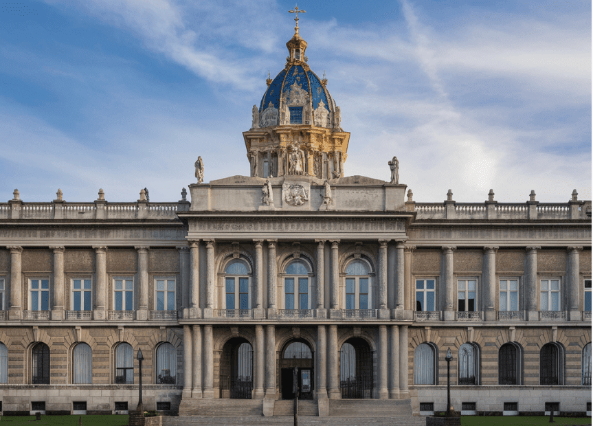 Imagem uma construção representando a secretaria do tesouro nacional