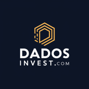 Marca mista que mistura o simbolo e o nome da marca "Dados Invest"