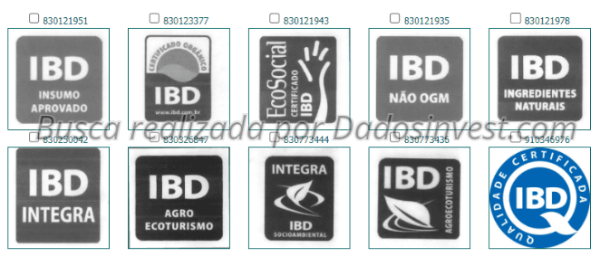 Imagens da marca registrada IBD